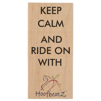 Horse Fanatic USB. Wood Flash Drive