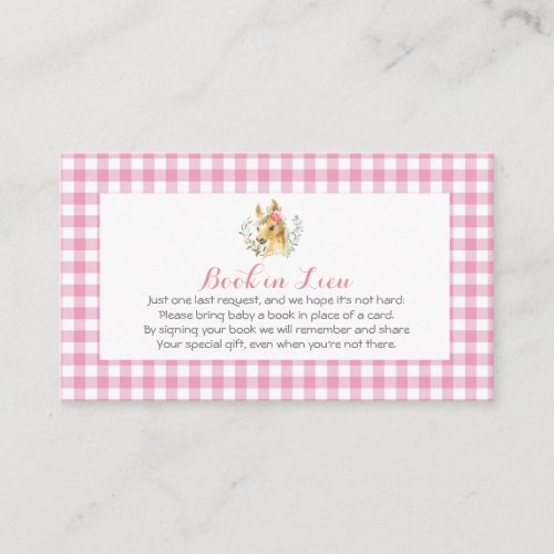 horse farm baby shower invitation pink girl