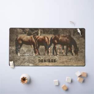 Horse Farm Vintage Country Rustic Western Desk Mat