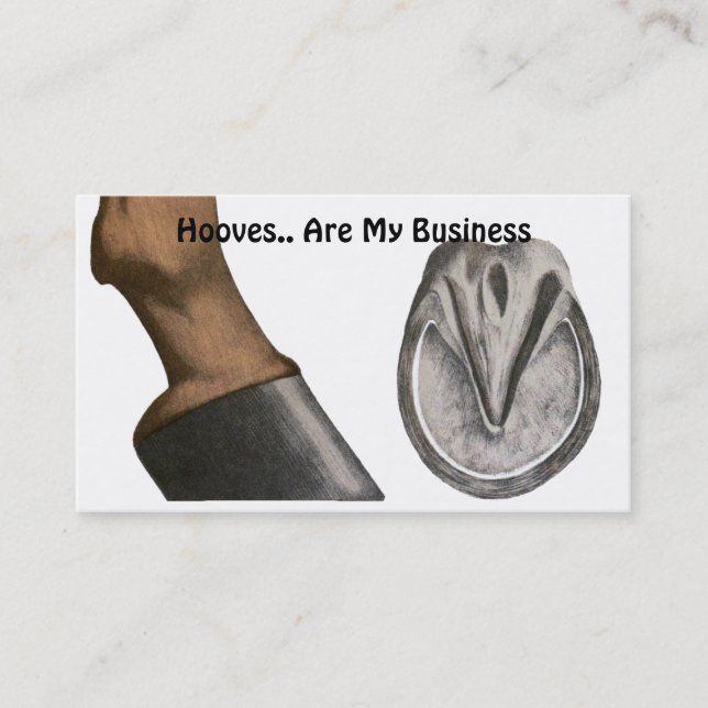 Horse Farrier Business Card (Front)