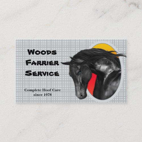 Horse Farrier Business Card