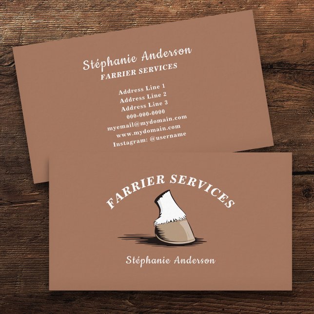 Horse & Farrier Business Card (Horse & Farrier Business Card)