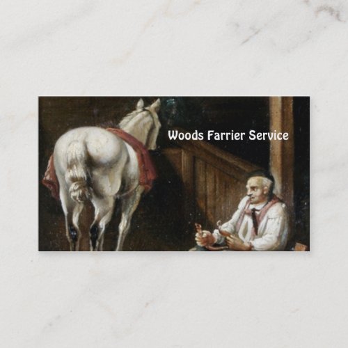 Horse Farrier Business Card