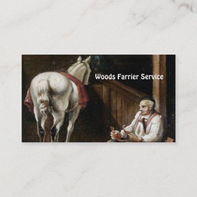Horse Farrier Business Card (Front)