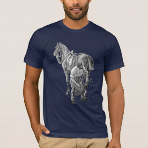 Horse Farrier Sidesaddle Vintage Print T-Shirt