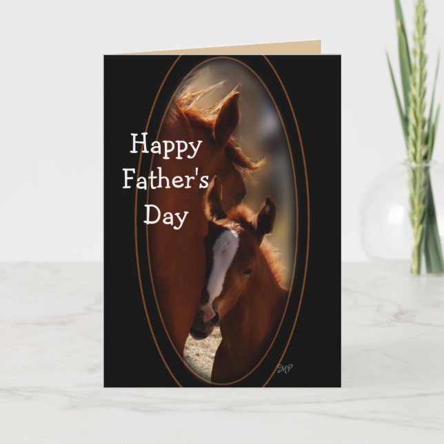 Horse Father's Day card-change to any occaion Card (Front)