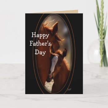 Horse Father's Day Card-change To Any Occaion Card by MakaraPhotos at Zazzle