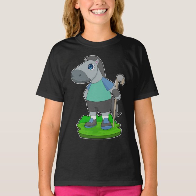 Horse Field hockey Hockey stick T-Shirt (Front)