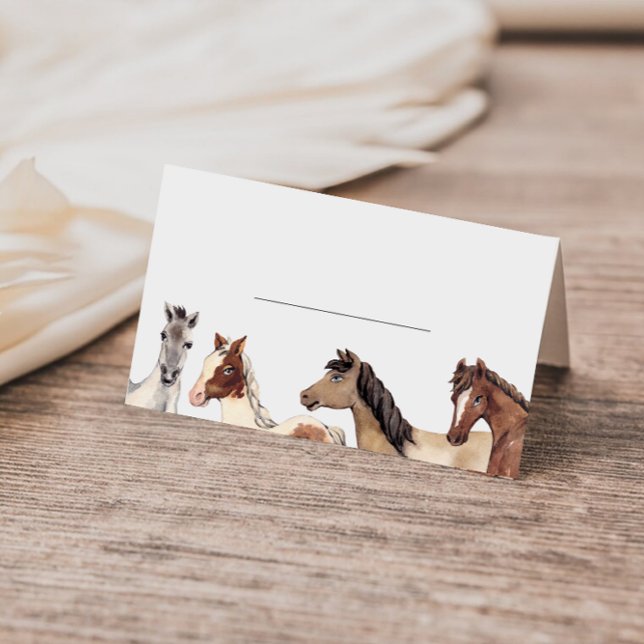 Horse Fill in  Place Card (Creator Uploaded)
