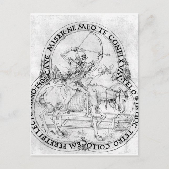 Horse final death by Albrecht Durer Postcard (Front)