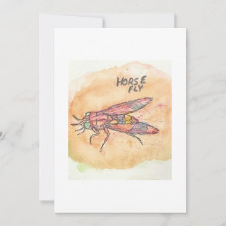 Horse Fly Greeting Card