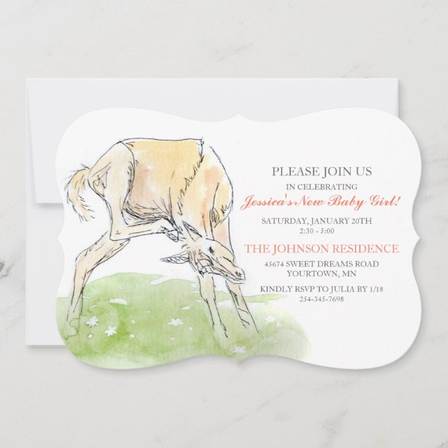Horse Foal Baby Shower Invitation (Front)
