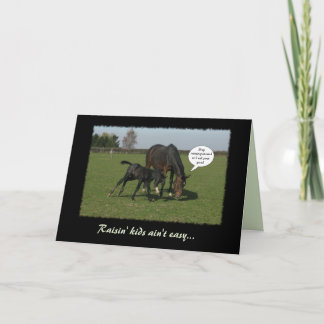 Horse & Foal Card