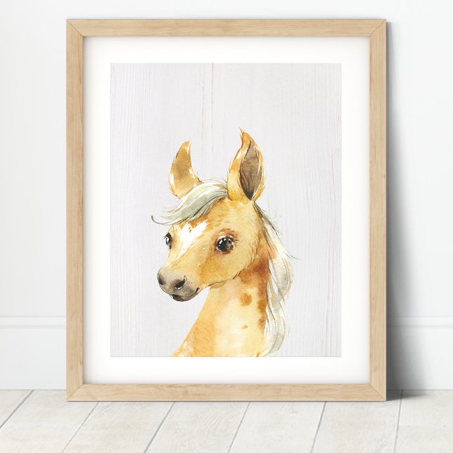 Horse Foal Farm Nursery Art Print (Creator Uploaded)