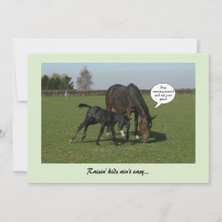Horse & Foal (not only) Mother's Day  Holiday Card