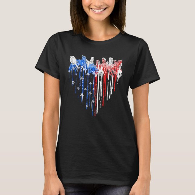 Horse  For Girls & Women Who Love Horses T-Shirt (Front)