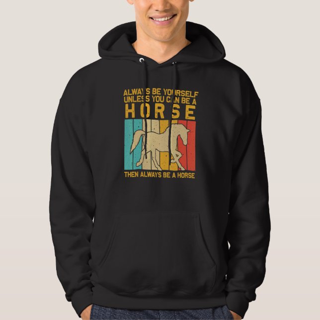 Horse For Men Women Horse   Horse Racing Hoodie (Front)