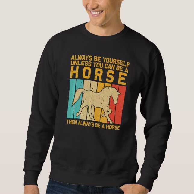 Horse For Men Women Horse  Horse Racing Sweatshirt (Front)