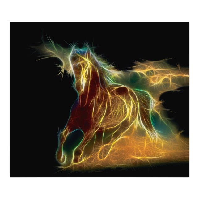 Horse Fractal Photo Print (Front)