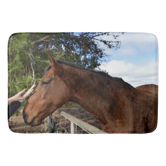 Horse Friend Forever, Memory Foam Bathmat (Front)