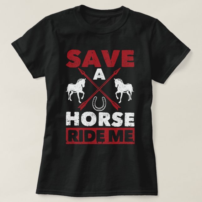 Horse Funny Cowgirl Boots Bling Women Gift Cute Lo T-Shirt (Design Front)