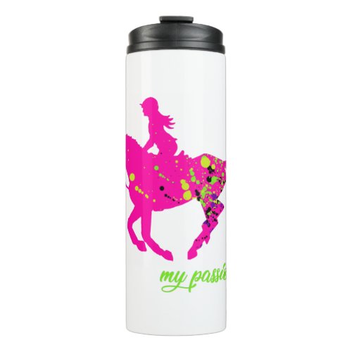 horse gallop my passion thermal tumbler