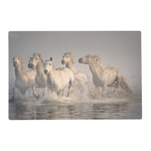 Horse Galloping in the Mediterranean Water Placemat