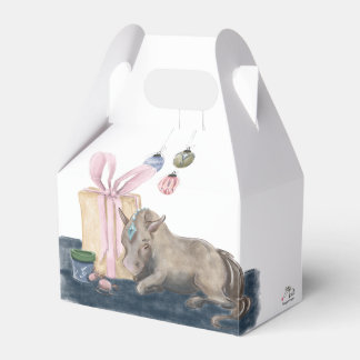 Horse gift box Christmas motif with horse