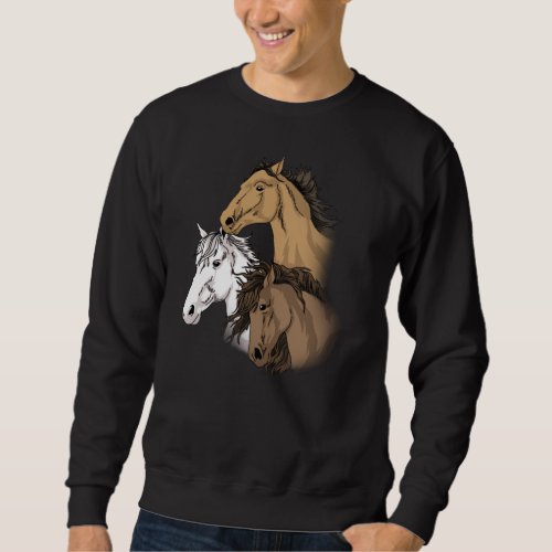 Horse Gifts For Girls 10_12 Love Riding Horse Sweatshirt