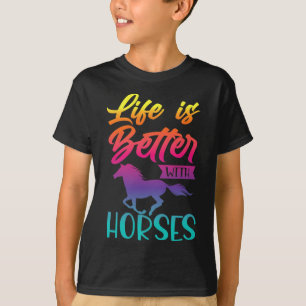 Horse Gifts For Girls. Riding2 T-Shirt