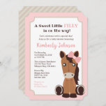 Horse Girl Baby Shower Invitation at Zazzle