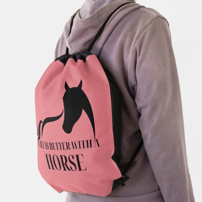 Horse Girl, Birthday Girl, Birthday Party      Drawstring Bag (Insitu)