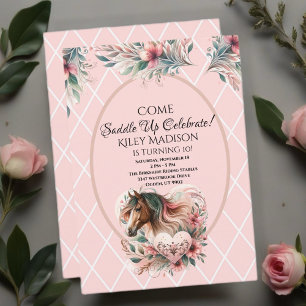 Horse Girl Birthday Invitation