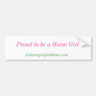Horse Girl Bumper Sticker