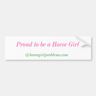 Horse Girl Bumper Sticker