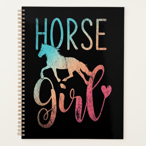 Horse Girl Equestrian Women Girls Horseback Planner