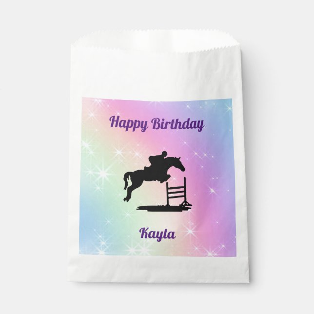 Horse Girl Favor Bag (Front)