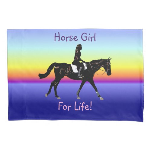 Horse Girl For Life Pillowcase