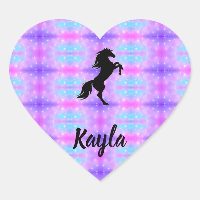 Horse Girl Heart Sticker (Front)