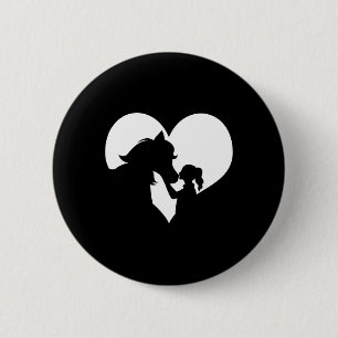 Horse Girl Horse Lovers Horseback Riding Cowgirl R Button