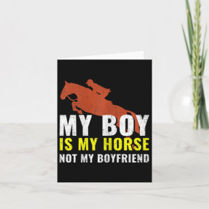 Horse Girl Horseback Riding Card