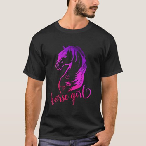 Horse Girl Horseback Riding Gifts For Girls 10_12  T_Shirt