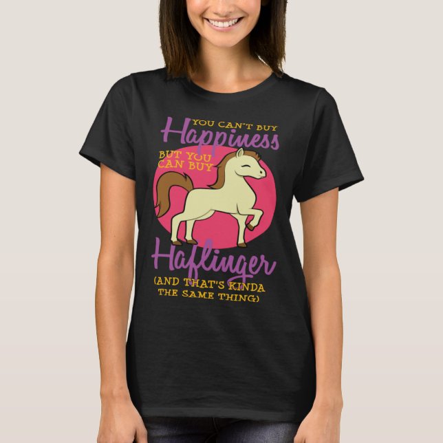 Horse Girl Horseback Riding Halfinger Lover Thorou T-Shirt (Front)