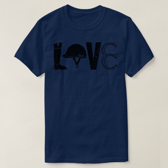 Horse Girl Horseback Riding T-Shirt (Design Front)