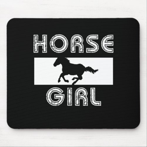Horse Girl Horseshoe Equestrian Sports Stable Gift Mouse Pad