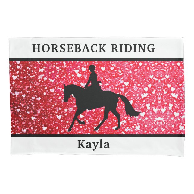 Horse Girl Pillow Case (Front)