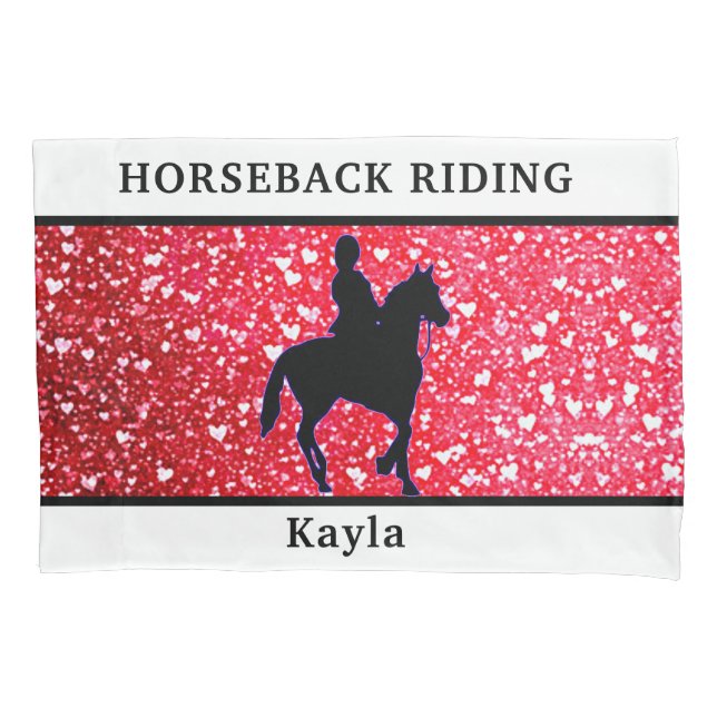 Horse Girl Pillow Case (Front)