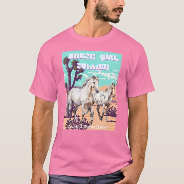 Horse Girl Summer T-Shirt (Front)