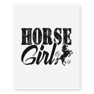 Horse Girl Temporary Tattoos