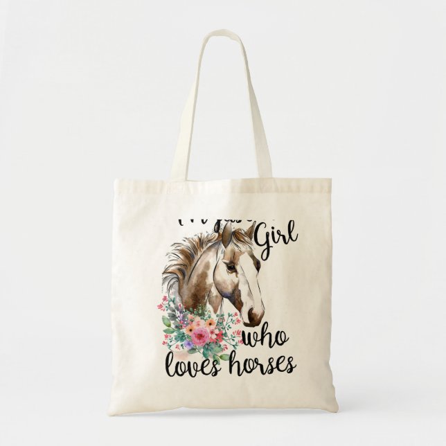 Horse Girl Tote Bag (Front)
